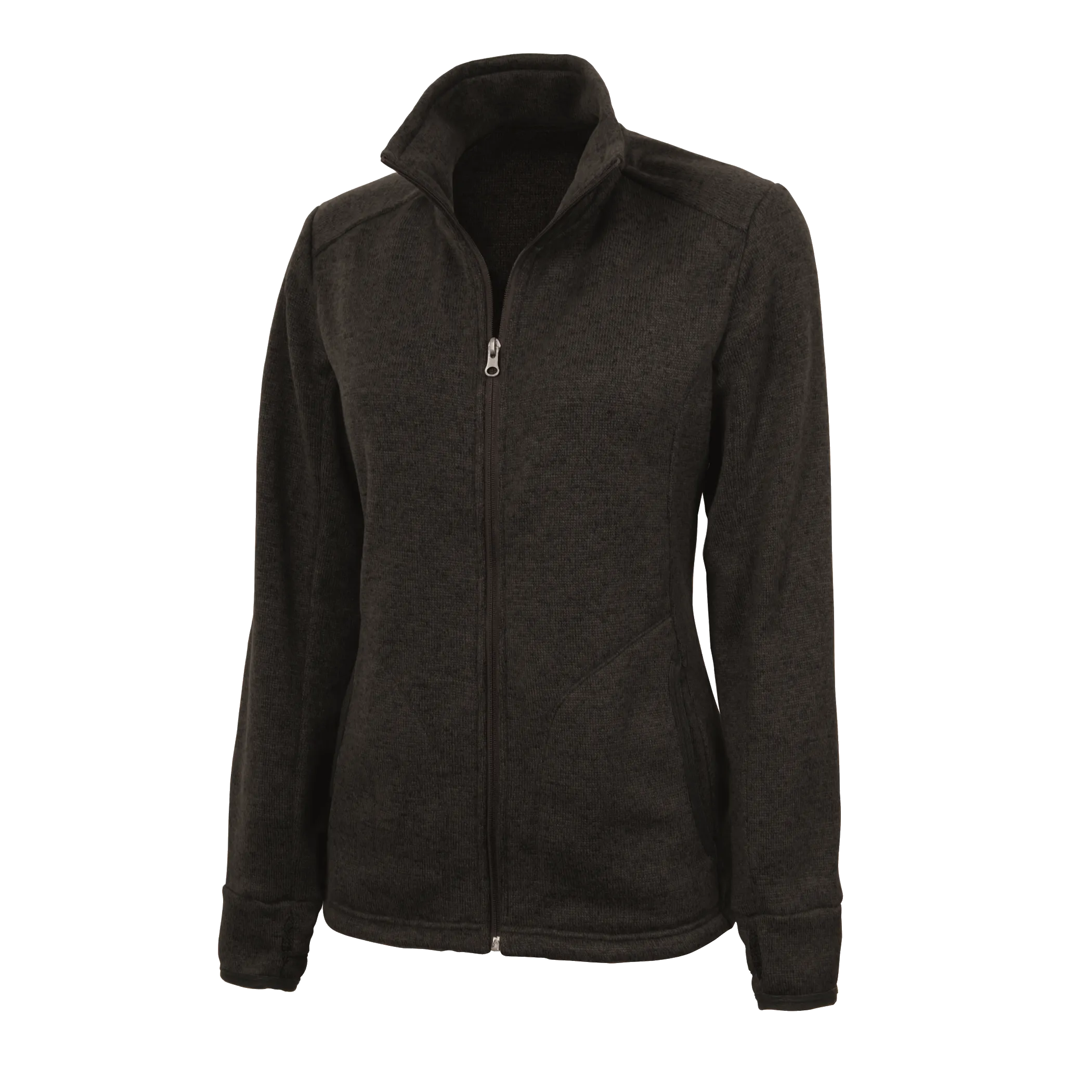 D2003W Ladies Heathered Fleece Jacket