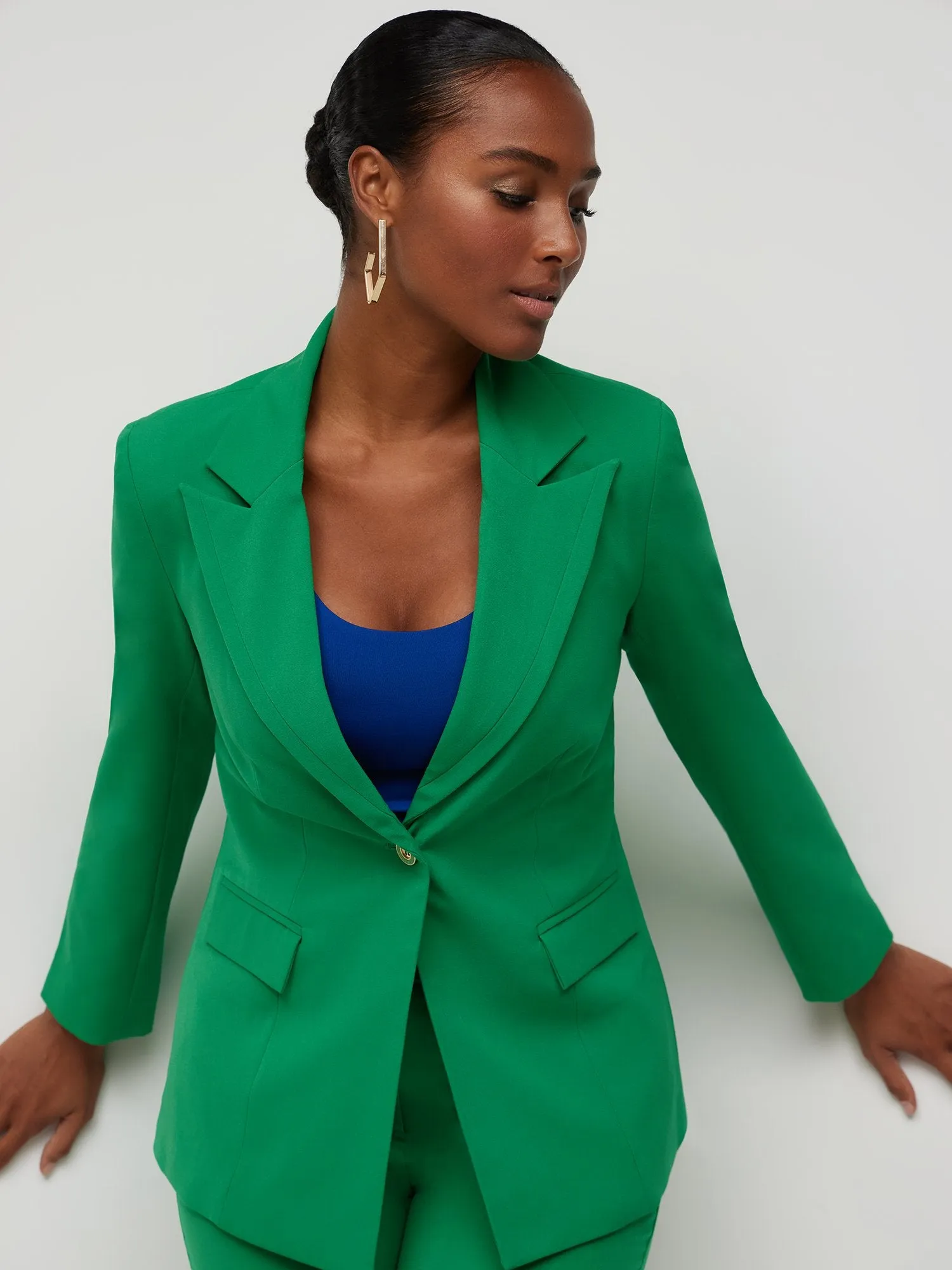 Tall Single-Button Blazer - Essential Stretch